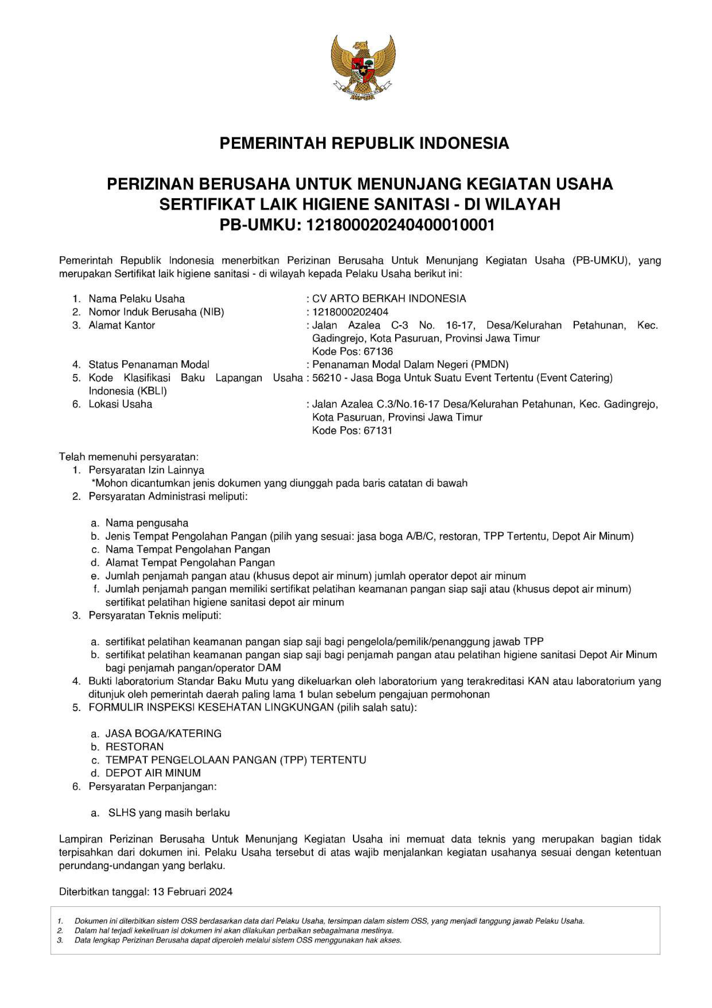 Sertifikat Halal Indonesia